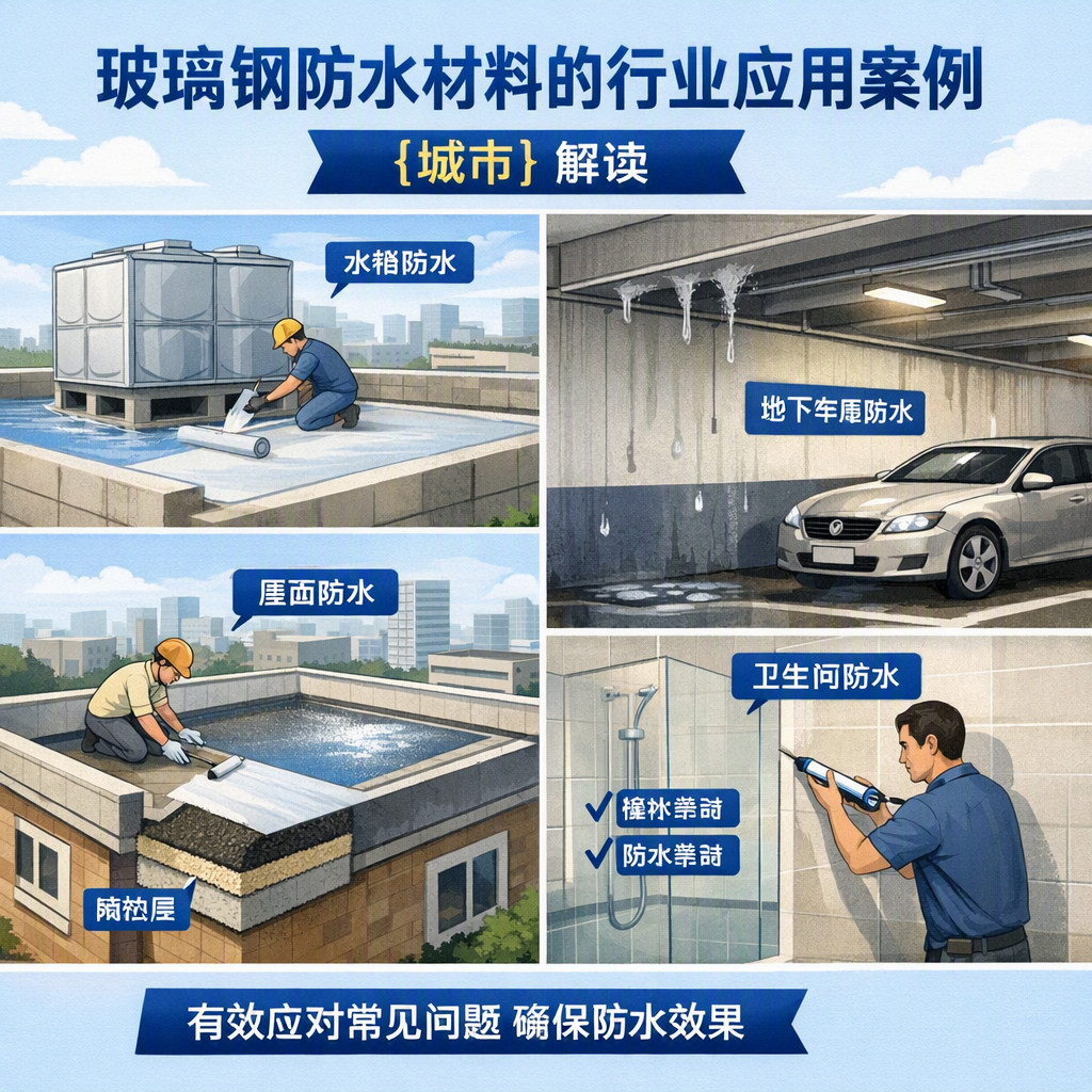 玻璃钢防水材料的行业应用案例,株洲解读